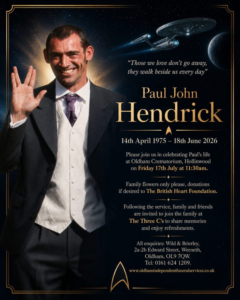 Paul John Hendrick - Obituary Notice Paul John Hendrick - Obituary Notice