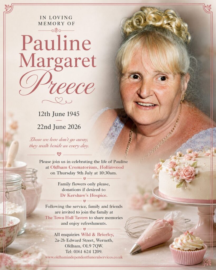 Pauline Preece - Obituary Notice Pauline Preece - Obituary Notice